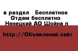  в раздел : Бесплатное » Отдам бесплатно . Ненецкий АО,Шойна п.